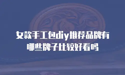 女款手工包diy推荐品牌有哪些牌子比较好看吗