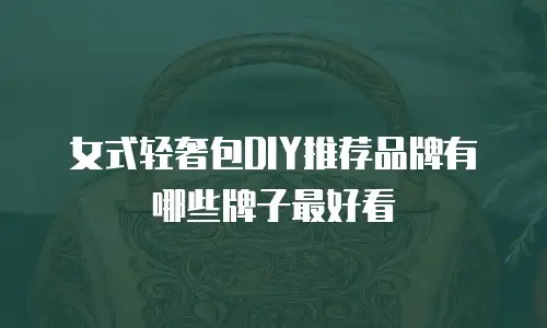 女式轻奢包DIY推荐品牌有哪些牌子最好看