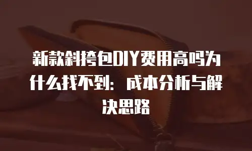 新款斜挎包DIY费用高吗为什么找不到：成本分析与解决思路