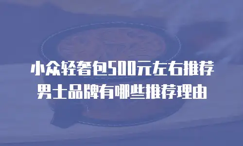 小众轻奢包500元左右推荐男士品牌有哪些推荐理由