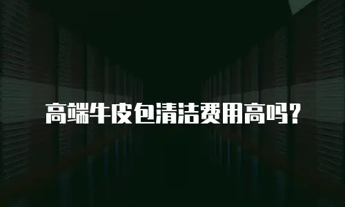 高端牛皮包清洁费用高吗？