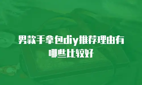 男款手拿包diy推荐理由有哪些比较好