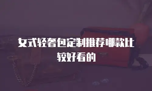 女式轻奢包定制推荐哪款比较好看的