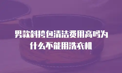 男款斜挎包清洁费用高吗为什么不能用洗衣机