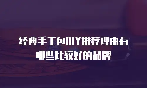 经典手工包DIY推荐理由有哪些比较好的品牌