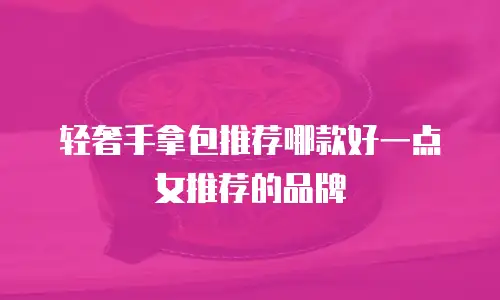 轻奢手拿包推荐哪款好一点女推荐的品牌