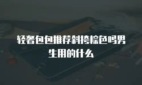 轻奢包包推荐斜挎棕色吗男生用的什么