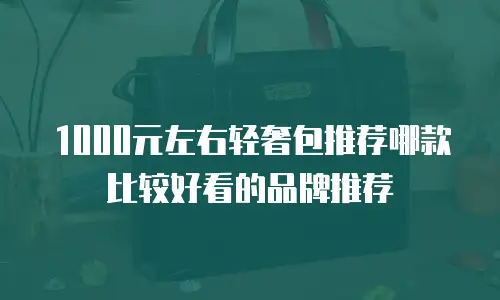 1000元左右轻奢包推荐哪款比较好看的品牌推荐