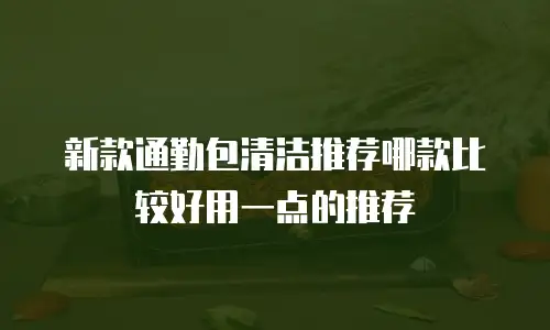 新款通勤包清洁推荐哪款比较好用一点的推荐