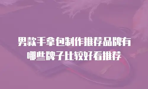 男款手拿包制作推荐品牌有哪些牌子比较好看推荐