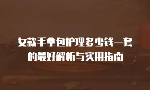 女款手拿包护理多少钱一套的最好解析与实用指南