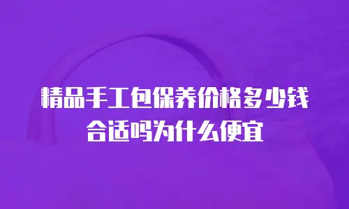 精品手工包保养价格多少钱合适吗为什么便宜