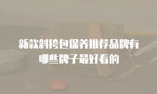 新款斜挎包保养推荐品牌有哪些牌子最好看的