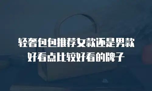 轻奢包包推荐女款还是男款好看点比较好看的牌子