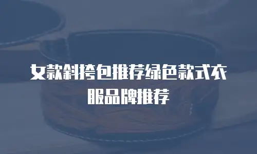 女款斜挎包推荐绿色款式衣服品牌推荐