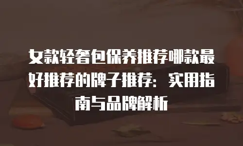 女款轻奢包保养推荐哪款最好推荐的牌子推荐：实用指南与品牌解析