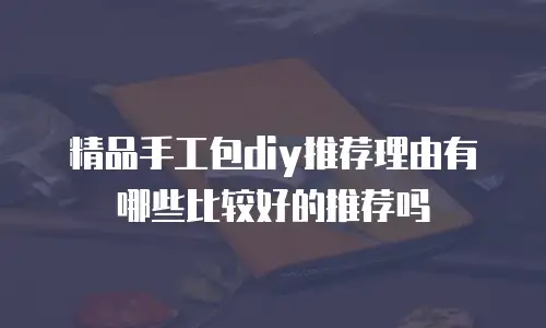 精品手工包diy推荐理由有哪些比较好的推荐吗