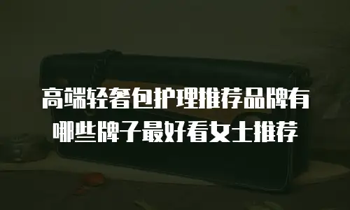 高端轻奢包护理推荐品牌有哪些牌子最好看女士推荐