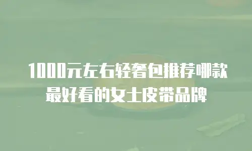 1000元左右轻奢包推荐哪款最好看的女士皮带品牌