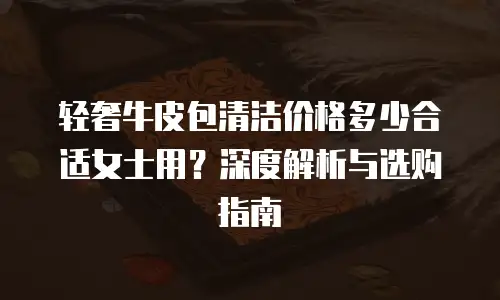 轻奢牛皮包清洁价格多少合适女士用？深度解析与选购指南