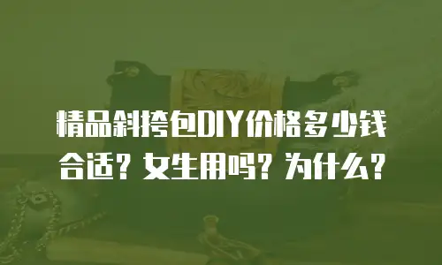 精品斜挎包DIY价格多少钱合适？女生用吗？为什么？