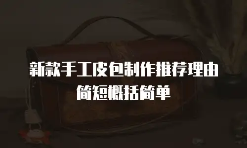 新款手工皮包制作推荐理由简短概括简单