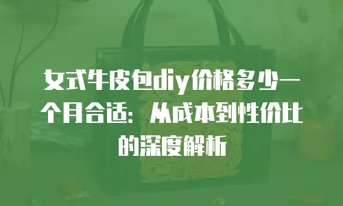 女式牛皮包diy价格多少一个月合适：从成本到性价比的深度解析