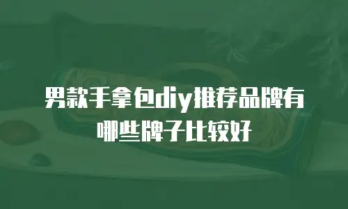 男款手拿包diy推荐品牌有哪些牌子比较好