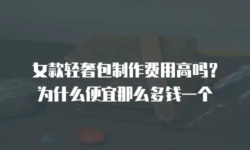 女款轻奢包制作费用高吗？为什么便宜那么多钱一个
