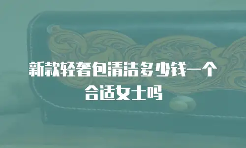 新款轻奢包清洁多少钱一个合适女士吗