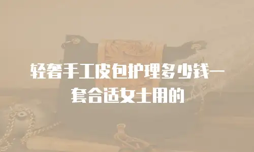 轻奢手工皮包护理多少钱一套合适女士用的