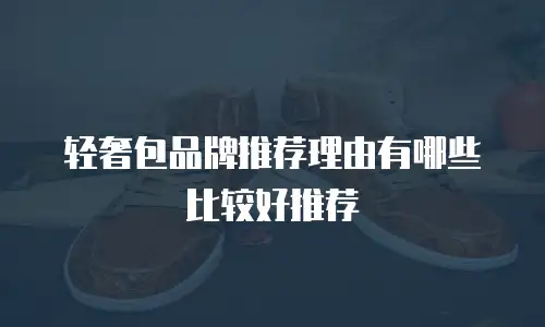 轻奢包品牌推荐理由有哪些比较好推荐