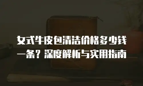 女式牛皮包清洁价格多少钱一条？深度解析与实用指南