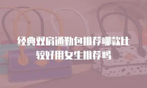 经典双肩通勤包推荐哪款比较好用女生推荐吗