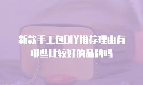 新款手工包DIY推荐理由有哪些比较好的品牌吗