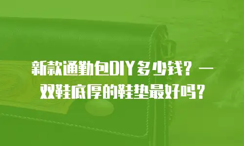 新款通勤包DIY多少钱？一双鞋底厚的鞋垫最好吗？