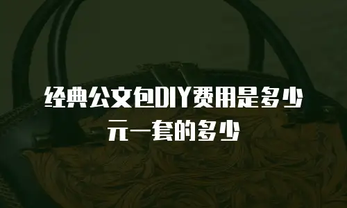 经典公文包DIY费用是多少元一套的多少