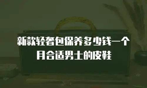 新款轻奢包保养多少钱一个月合适男士的皮鞋