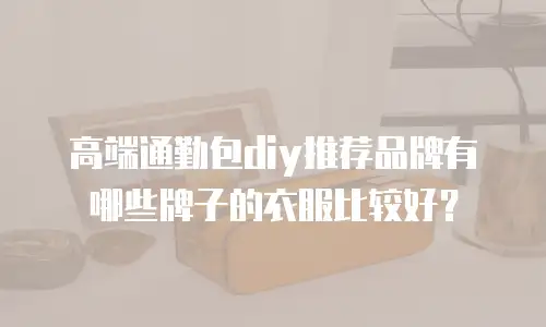 高端通勤包diy推荐品牌有哪些牌子的衣服比较好？