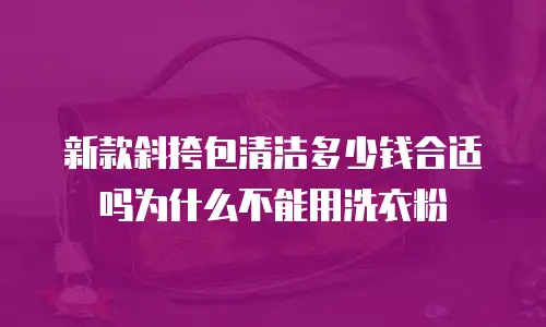 新款斜挎包清洁多少钱合适吗为什么不能用洗衣粉