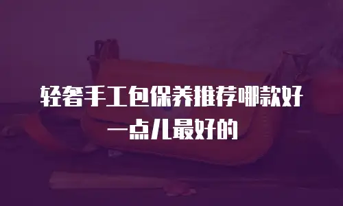 轻奢手工包保养推荐哪款好一点儿最好的