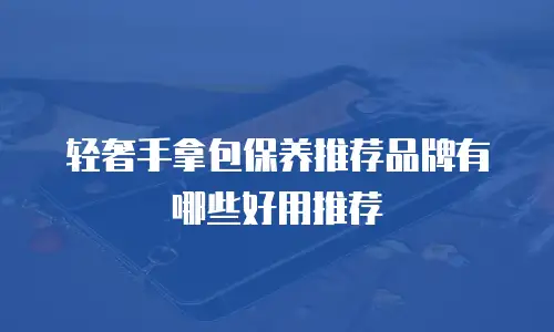 轻奢手拿包保养推荐品牌有哪些好用推荐
