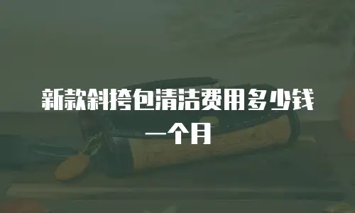 新款斜挎包清洁费用多少钱一个月