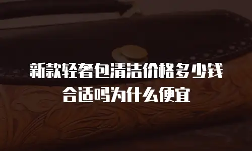 新款轻奢包清洁价格多少钱合适吗为什么便宜