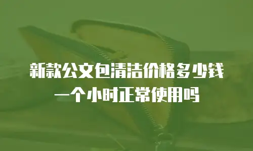 新款公文包清洁价格多少钱一个小时正常使用吗