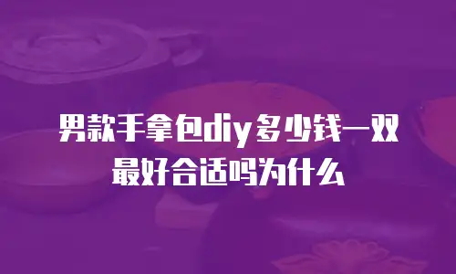 男款手拿包diy多少钱一双最好合适吗为什么