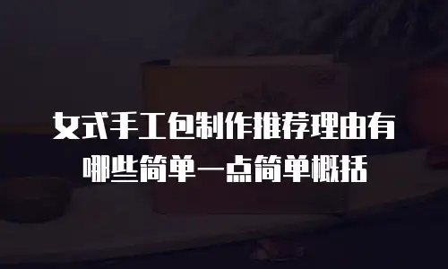 女式手工包制作推荐理由有哪些简单一点简单概括