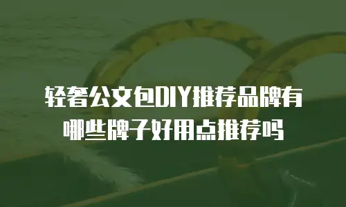 轻奢公文包DIY推荐品牌有哪些牌子好用点推荐吗