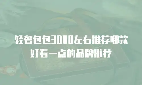 轻奢包包3000左右推荐哪款好看一点的品牌推荐