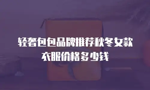 轻奢包包品牌推荐秋冬女款衣服价格多少钱